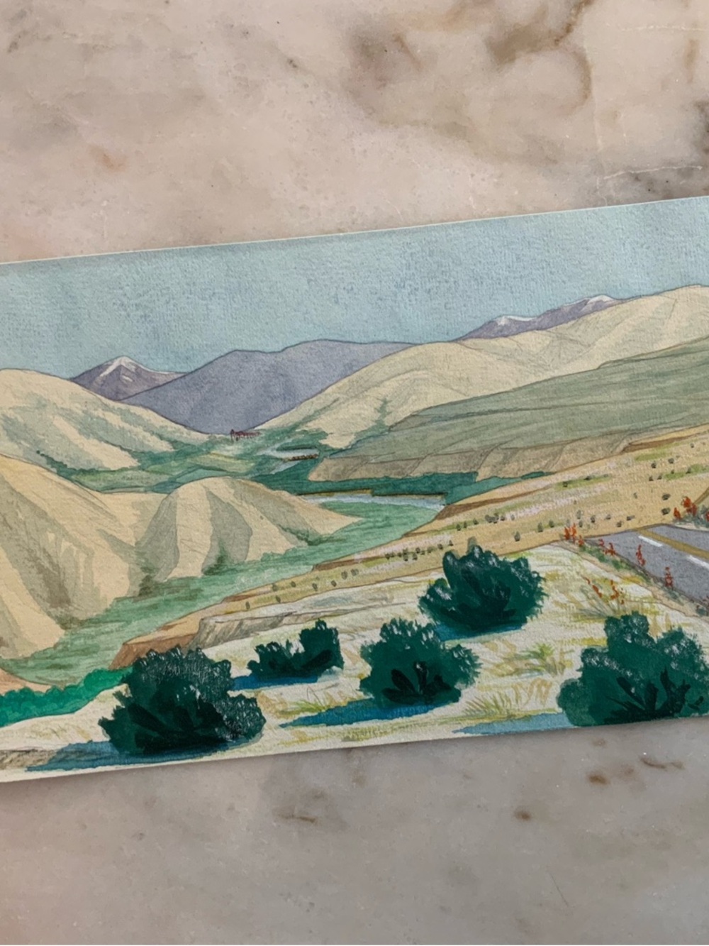 Original Landscape Watercolor Art